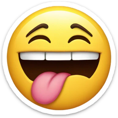 Kiss face with wink sticker