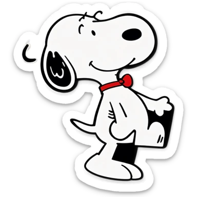 Snoopy dancing sticker