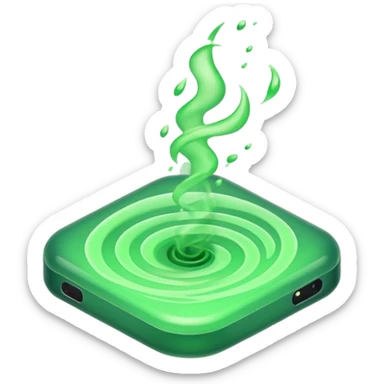 poisonous gas, isometric sticker