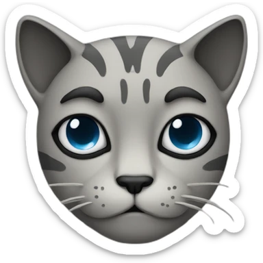 weeping cat man sticker