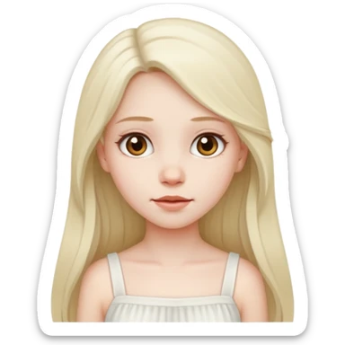 Puritan young girl sticker