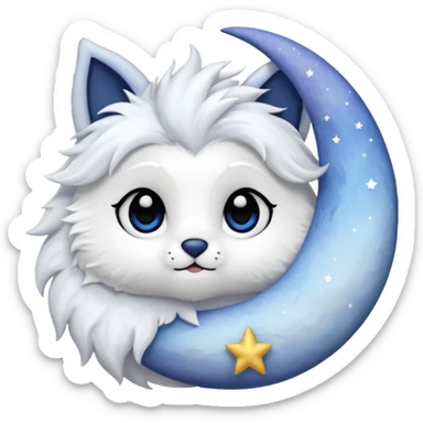 Luna plushie sticker