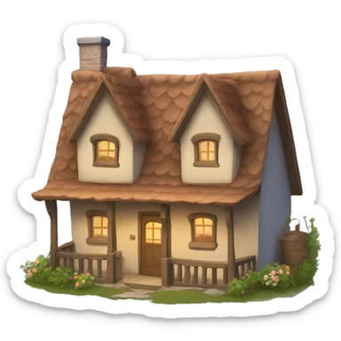 Cozy cottage sticker