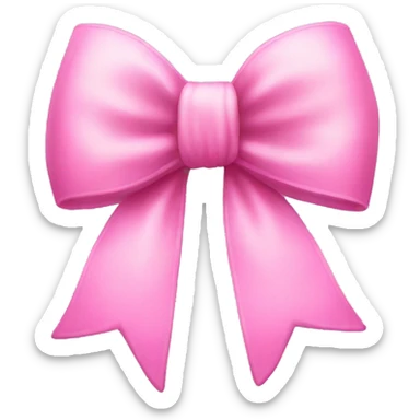 Pink pretty bow sticker