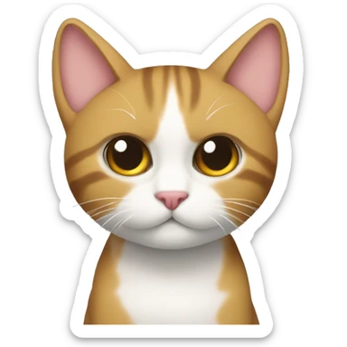Gato con lazo sticker