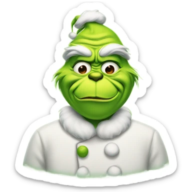 grinch baking cookies sticker