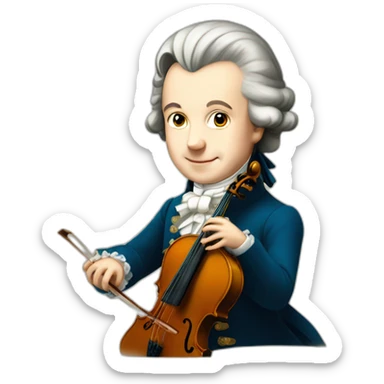 mozart in the age of five sticker