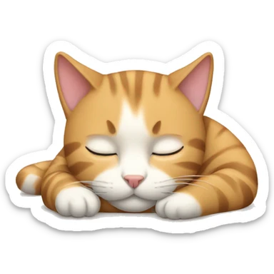 Sleeping cat  sticker
