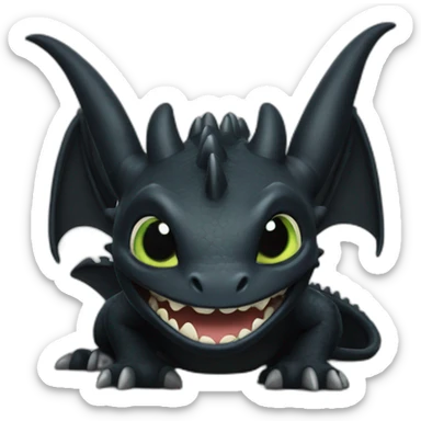 Toothless dragon sticker