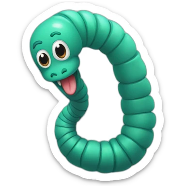 Worm sticker