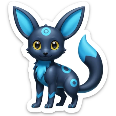 Blue Shiny Umbreon sticker