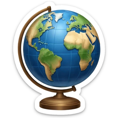 Earth Globe from Film Studios sticker