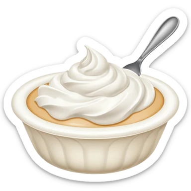 whipped cream scoop sticker