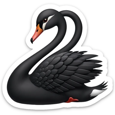 cisne negro sticker
