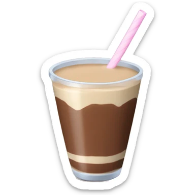 vaso de batido de chocolate sticker