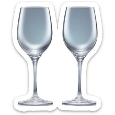 wine glasses sticker