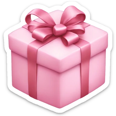 A light pink Christmas gift sticker
