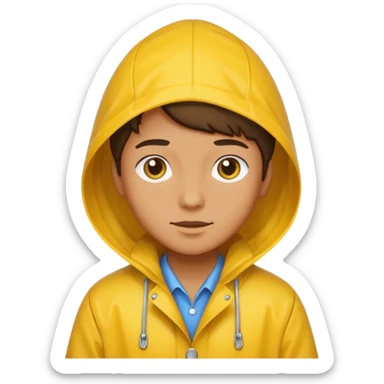 Raincoat Pedestrian sticker