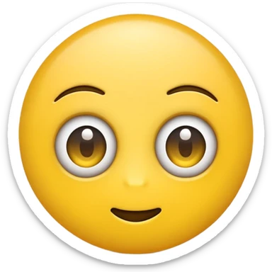 Wide eyes / Shadow to represent fear. make it a yellow emoji sticker