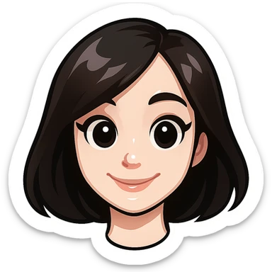 Remove the white outline around the edges and make the skin very pale. Keep the classic Telegram sticker style: cartoonish style, bright colors, cute face, similar to Samsung Sam but with the head only (no neck), white background. Suitable for a Telegram bot profile. sticker