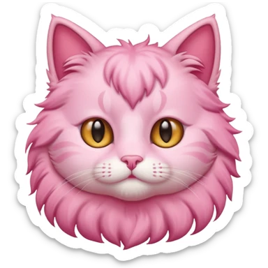 cute pink cat in cutecore sticker