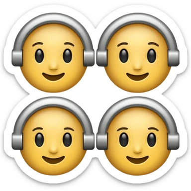 the classic fast forward emoji ⏩  in black and white sticker