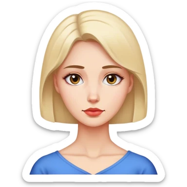 woman conservative neck cross sticker