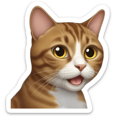 confusing cat sticker