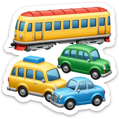  toy cars and trains sticker
