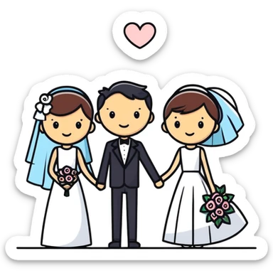 Wedding anniversary 8 years  sticker