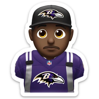 Sad Baltimore ravens fan  sticker