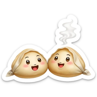 dumplings gossiping sticker