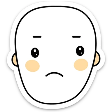 sad face sticker
