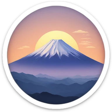 mount fuji sticker