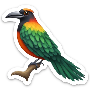 King bird of paradise  sticker