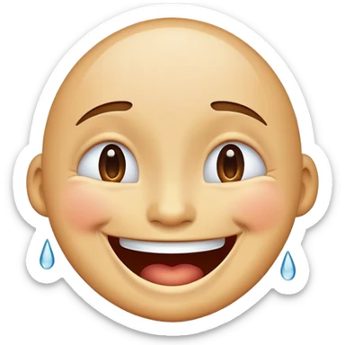 laughing face with tears of joy sticker