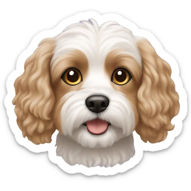 Cavachon dog sticker