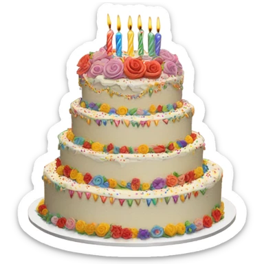 Big birthday cake for my wife sticker