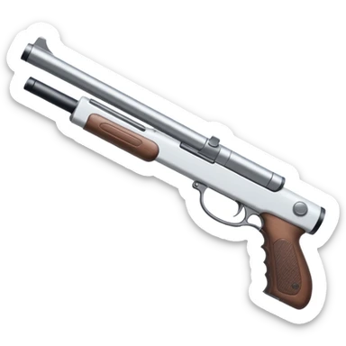 white SPAS12 shotgun sticker