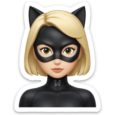 Catwoman with blonde hair sticker