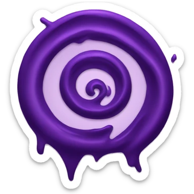 A deep purple vortex  sticker