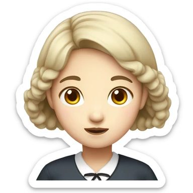 Korean school girl sticker