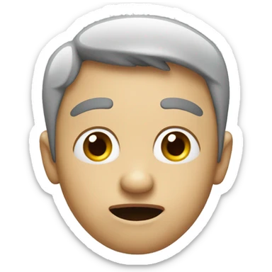 a person that is clueless, that looks like as if they are lost  sticker