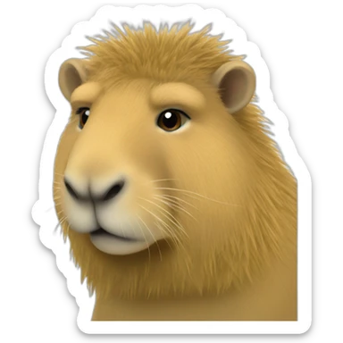 green cappybara sticker