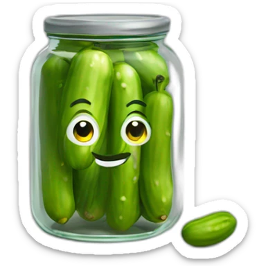 pickles jar sticker