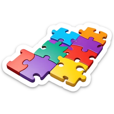 Jigsaw puzzles sticker