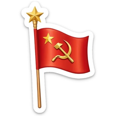 Soviet union flag sticker