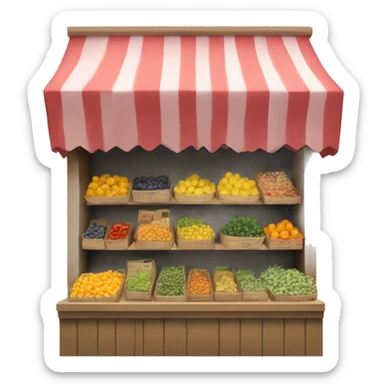 market stall sticker