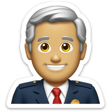 George W. Bush mcdonalds uniform sticker