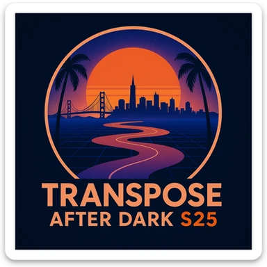 Make the city skyline of San Francisco sticker